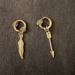 Earrings new, white