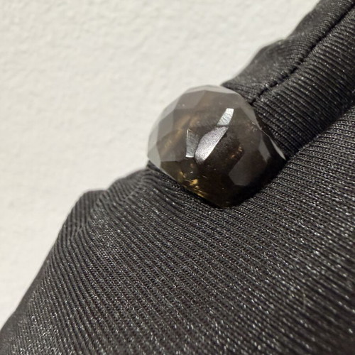 Smoky Quartz Ring made from a single natural stone, new