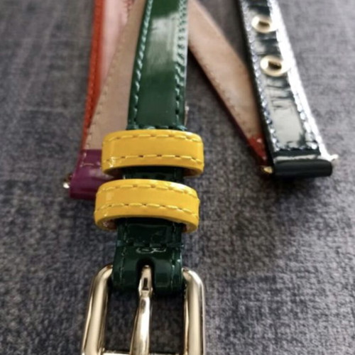 DOLCE & CABBANA - leather multicolored belt - 90cm
