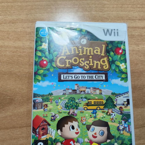 Wii Animal Crossing Let's Go To The City cartridge used