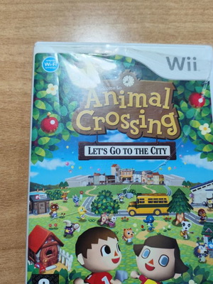 Wii Animal Crossing Let's Go To The City cartridge used