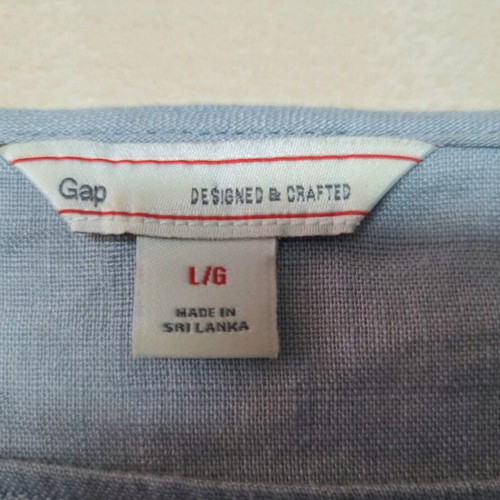 Gap summer linen top like new, grey, size Large