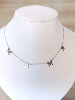 Mama necklace silver stainless steel new