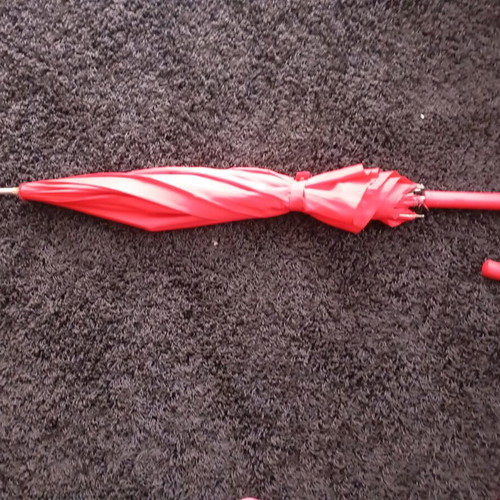 Clarins vintage umbrella used for collection or use