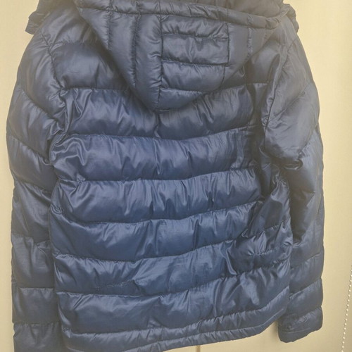 Adidas jacket used, size small, blue with repairs