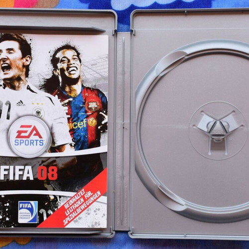 Fifa 08 PS3 used, box and manual only, German manual