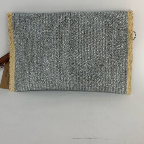 Bag to Bag gray straw handbag with eye new with tag