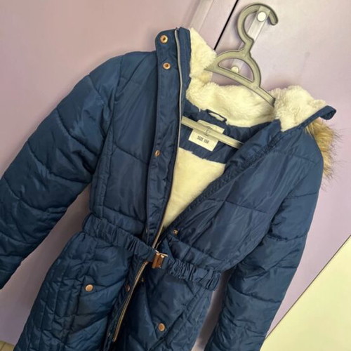 Winter jacket like new, blue, few times worn