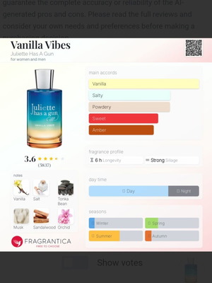 Vanilla Vibes Juliette Has A Gun 2 ml δείγμα αρώματος decant