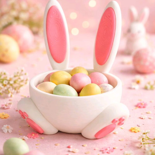3D Easter Bunny Bowl new