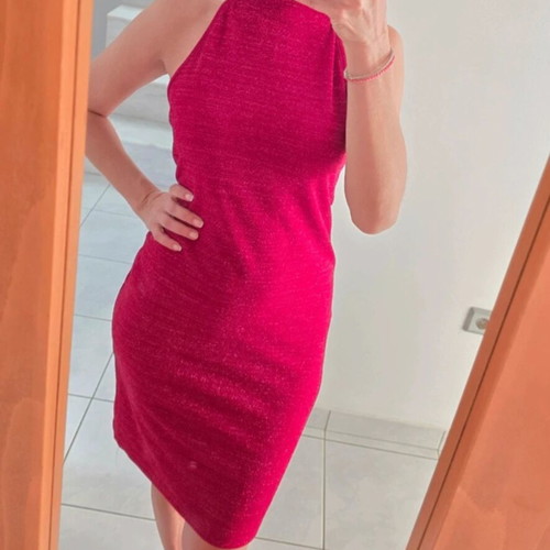 Greek dress size M/L, red with subtle shimmer