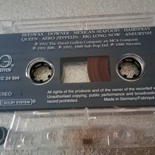 Nirvana Incestiside cassette tape used, rare rock album