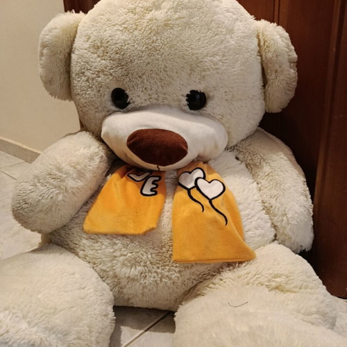 Giant teddy bear like new, 110cm plush toy