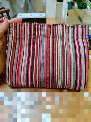 Handmade bag with pouch new vintage style set