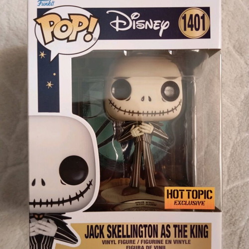 Funko Pop Jack Skellington As The King new Hot Topic exclusive