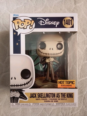 Funko Pop Jack Skellington As The King new Hot Topic exclusive