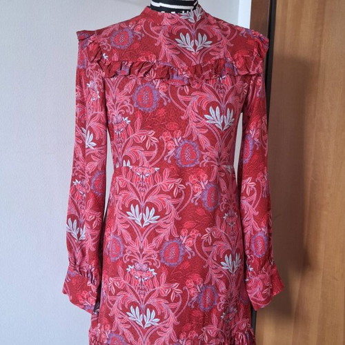 Zara dress multicolored silk like new