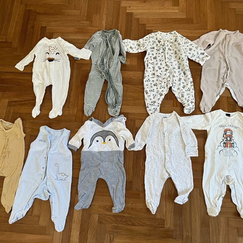 Branded baby rompers 6-9 months like new (Paul Frank, Mamas and Papas)