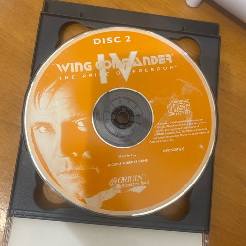 Wing Commander IV The Price of Freedom PC game used, 6 CD-ROMs