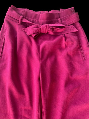 Paperbag burgundy pants used, Stradivarius, small