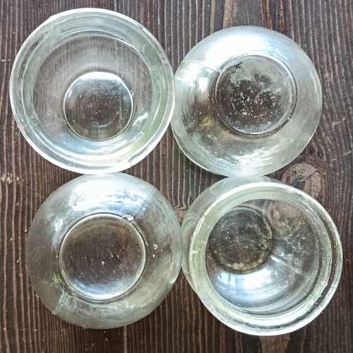 Glass Cupping Sets vintage, like new, pack of 4