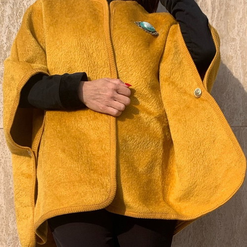 Versace cape like new, mustard color