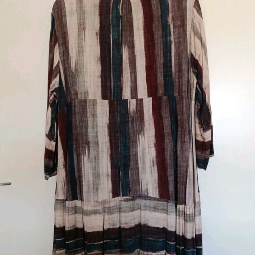 Blouse dress like new, beige multicolor, one size