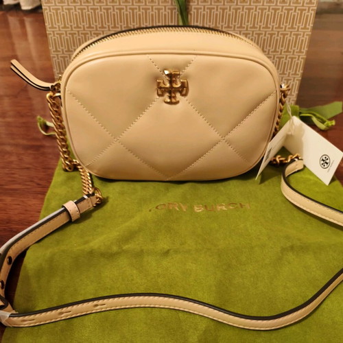 Tory Burch Kira Camera Bag, vanilla soft leather