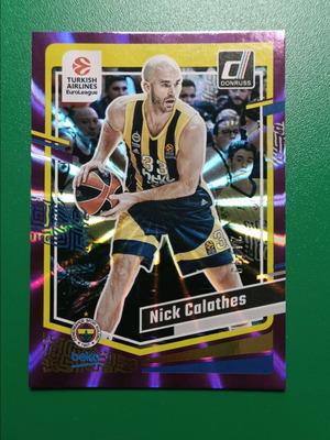 Calathes Purple Panini Euroleague Card like new