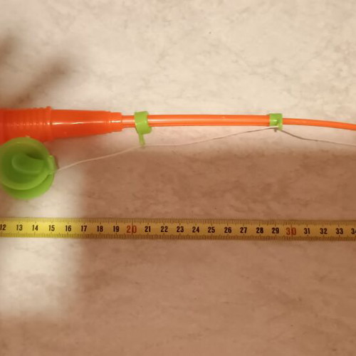 Fishing rod toy like new with winding mechanism