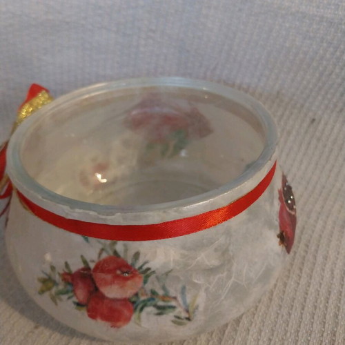 Christmas bowl handmade decorated new