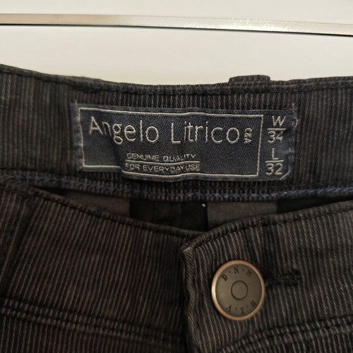 Angelo Litrico (C&A) men's pants used, black/dark gray, slim fit W34 L32