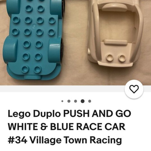 LEGO Duplo Push-and-Go Race Car Number 34 like new