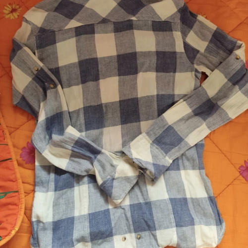 Scotch & Soda Men's Checked Shirt L like new, blue and white