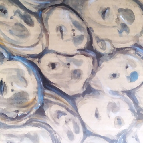 Framed painting 62x52 cm like new