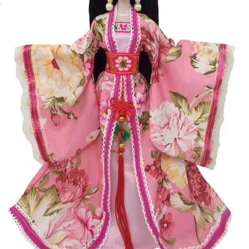 Doll kimono dress "Japan Princess Pink" - 7184-P