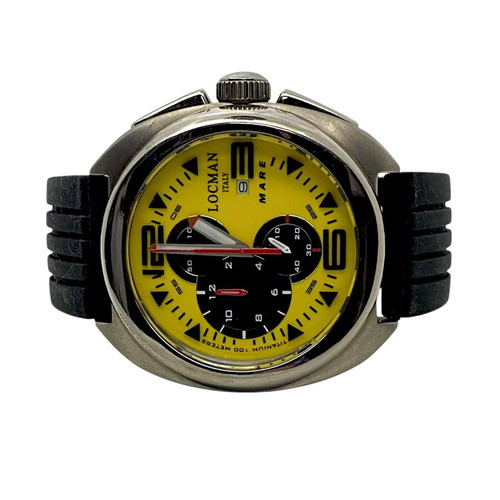Locman titanium chronograph σαν καινούργιο, ανδρικό 45mm με ζαφείρι