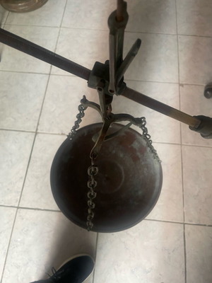 Παλάτζα ζυγαριά του ψαρά μεταχειρισμένη, χάλκινη 1968 άριστη κατάσταση