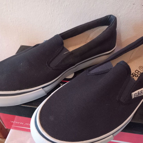 B&S canvas men's shoes size 40 & 45, dark blue