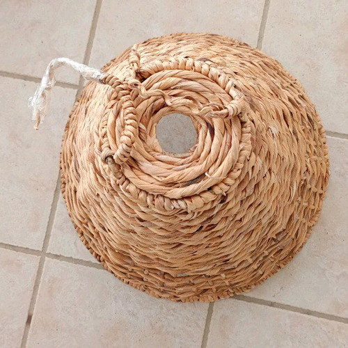 Wicker conical ceiling lamp shade like new Φ50*45