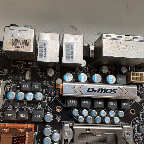 MSI X58 Platinum motherboard used, LGA 1366 DDR3 with I/O shield