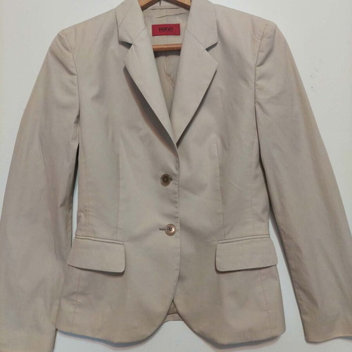 Boss vintage women's beige blazer jacket size Small like new