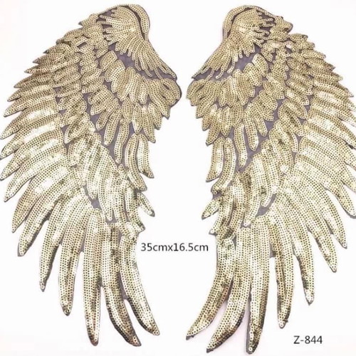Sequin clothing patches new, gold