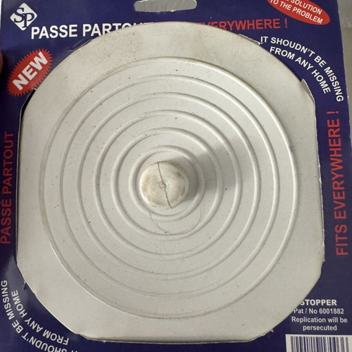 Siphon stopper new, rubber fitting for drain grate