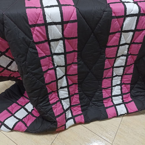 Double-sided double quilt new, 100% cotton with baked wadding