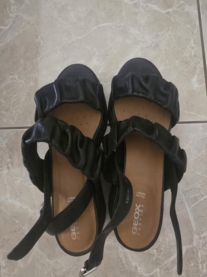 Geox Gardenia women's platform sandals black size 39 new