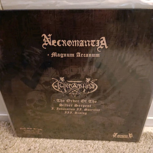 Necromantia / Acherontas ...For The Temple Of The Serpent Skull grey vinyl mint