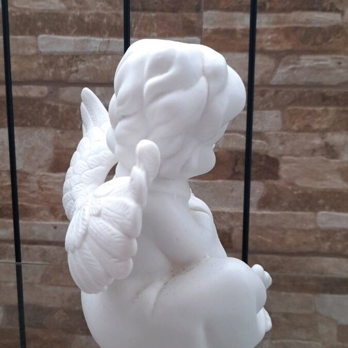 White angel figure ceramic used