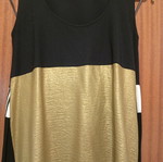 Seva set top and palazzo pants gold-black like new