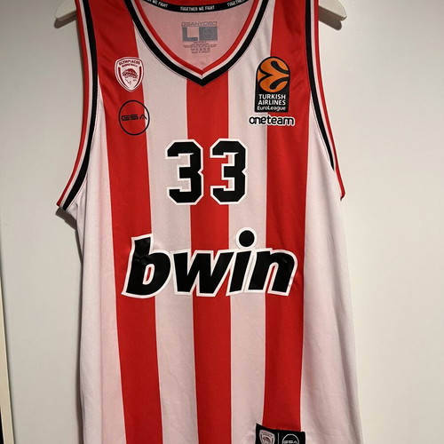 Olympiacos Euroleague 2023-24 Basketball Jersey Milutinov #33 like new, size L